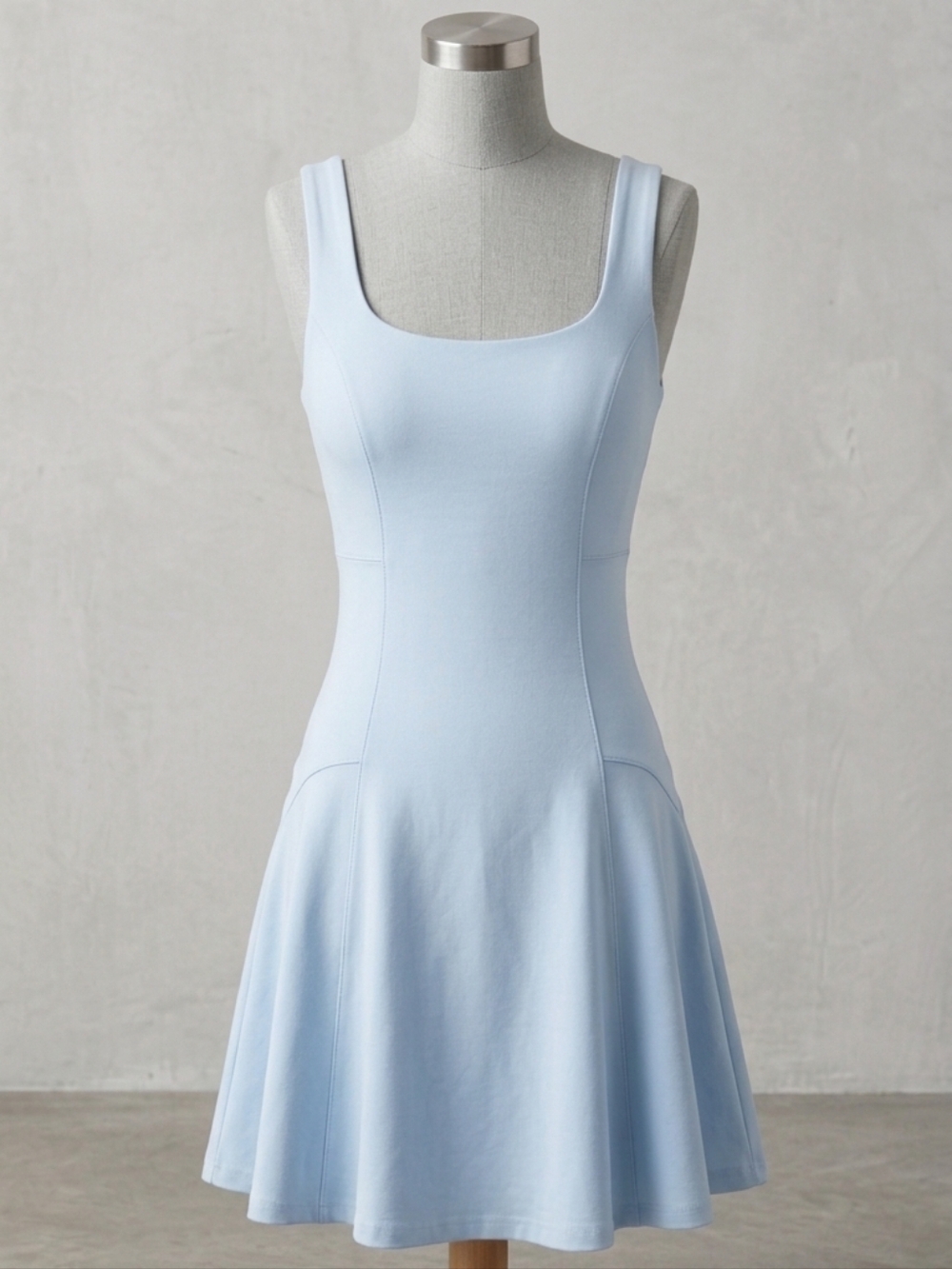 Bardot Light Blue Scoopneck Adorable Flare Tennis Dress Size 8